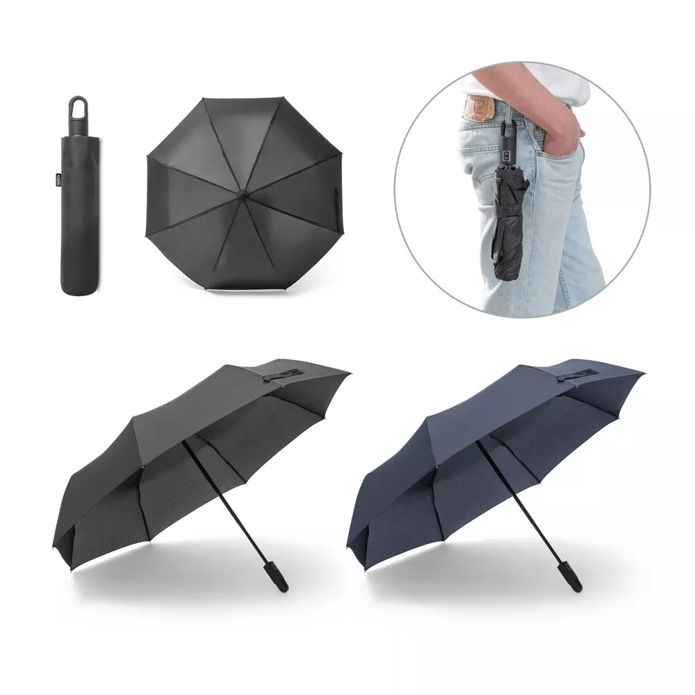 Guarda-chuva dobrável em  poliéster reciclado 23' - 1