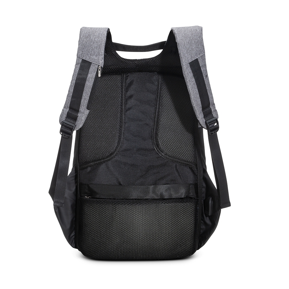 Mochila de poliéster anti-furto usb com segredo 15,6" - 3