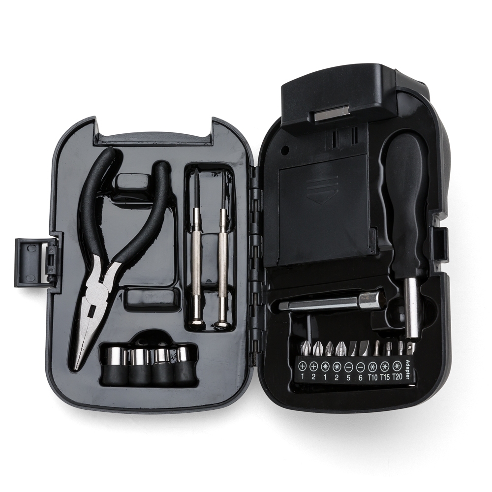 Kit ferramenta 19 peças com lanterna - 2