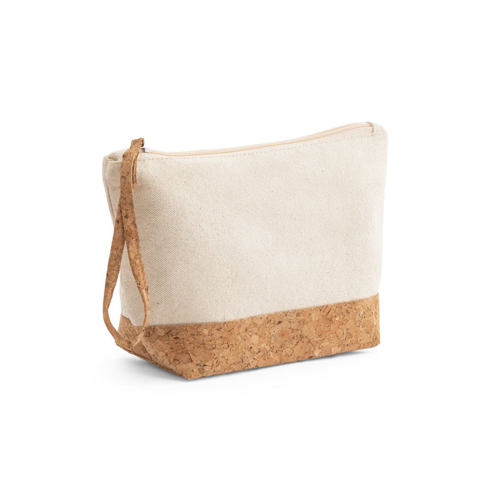 Bolsa de cosméticos em algodão e cortiça - 3