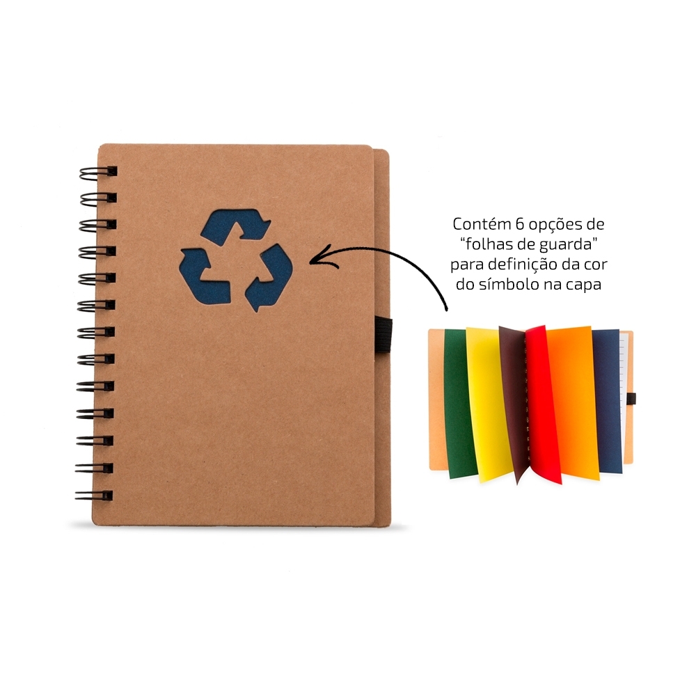 Caderno ecológico com pauta 18x15 - 3