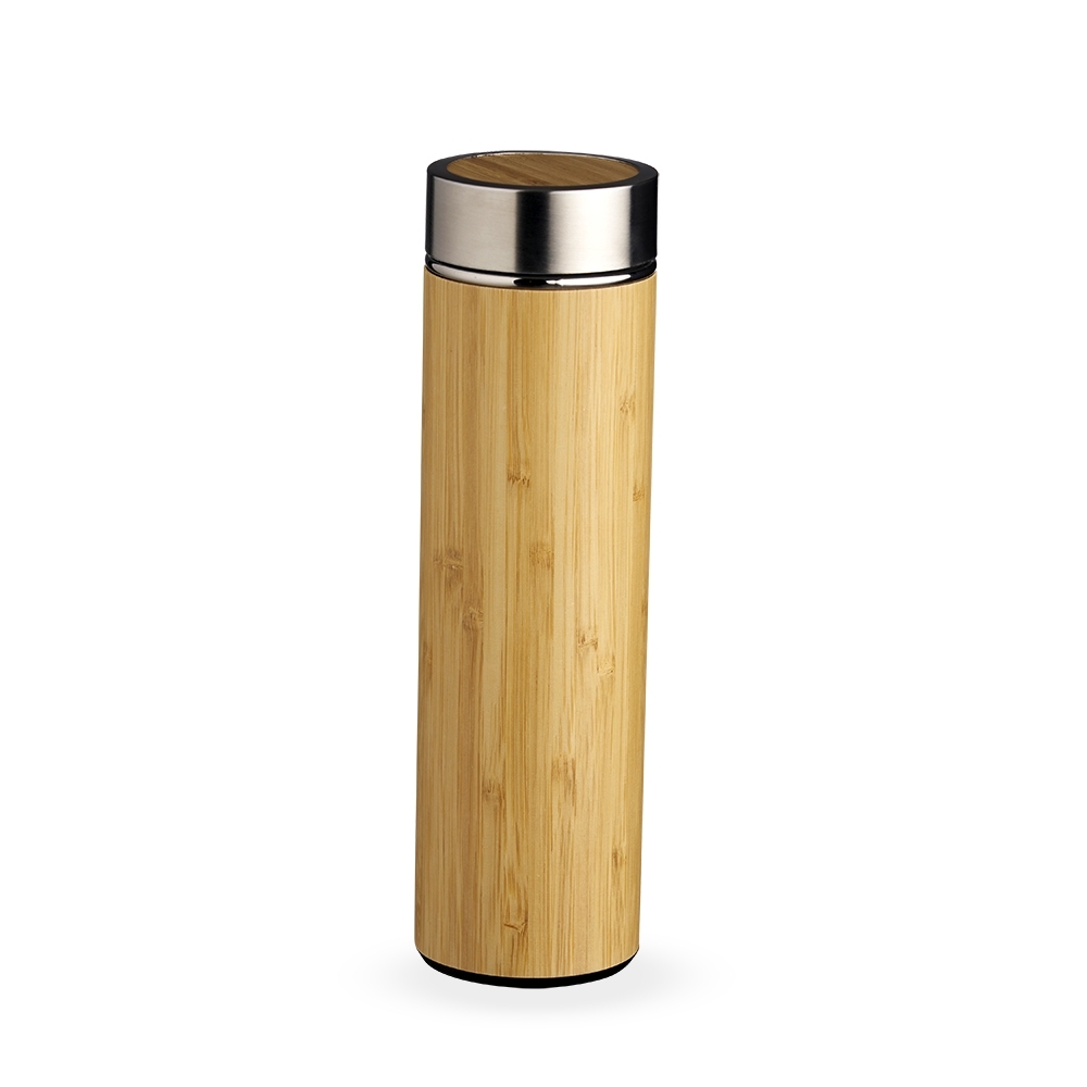 Garrafa térmica de bambu com infusor  500ml - 2