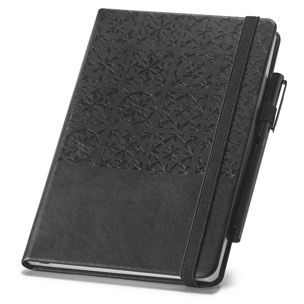 Caderno couro sintético com pauta  21x14 - 2