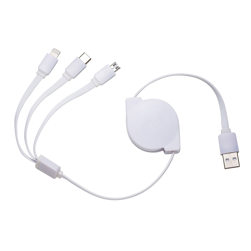 Cabo usb retrátil 3 em 1 - 2