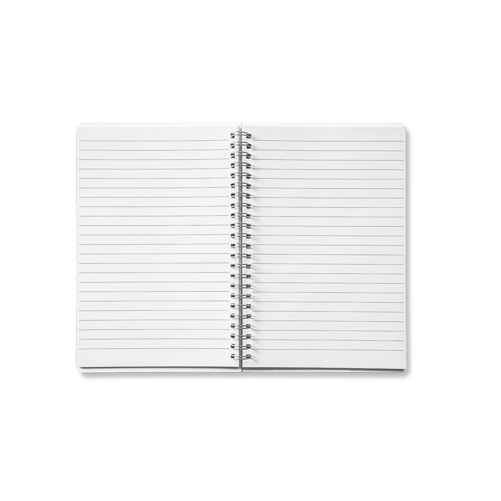 Caderno de plástico com pauta 21x14 - 5
