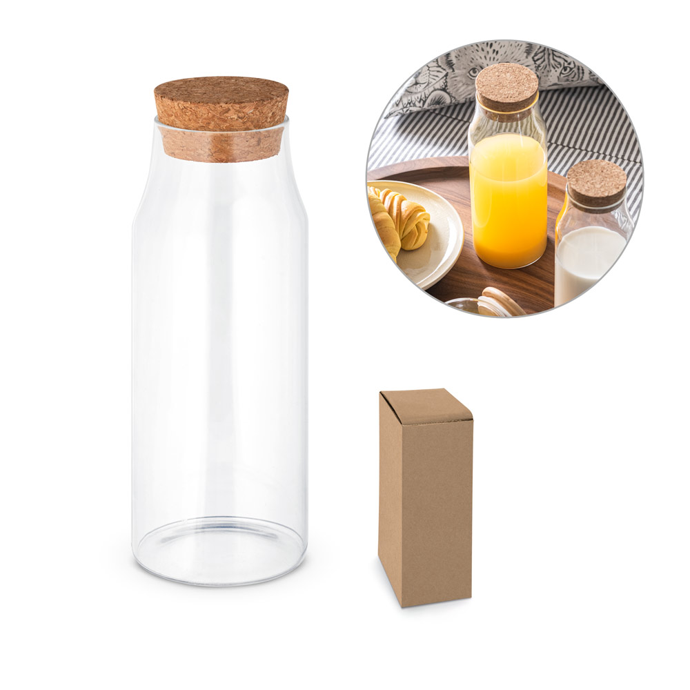 Garrafa em vidro borosilicato 1l - 2