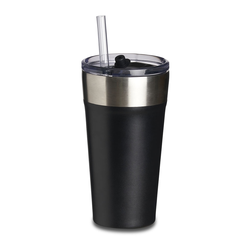 Copo térmico de inox com canudo 500ml - 4
