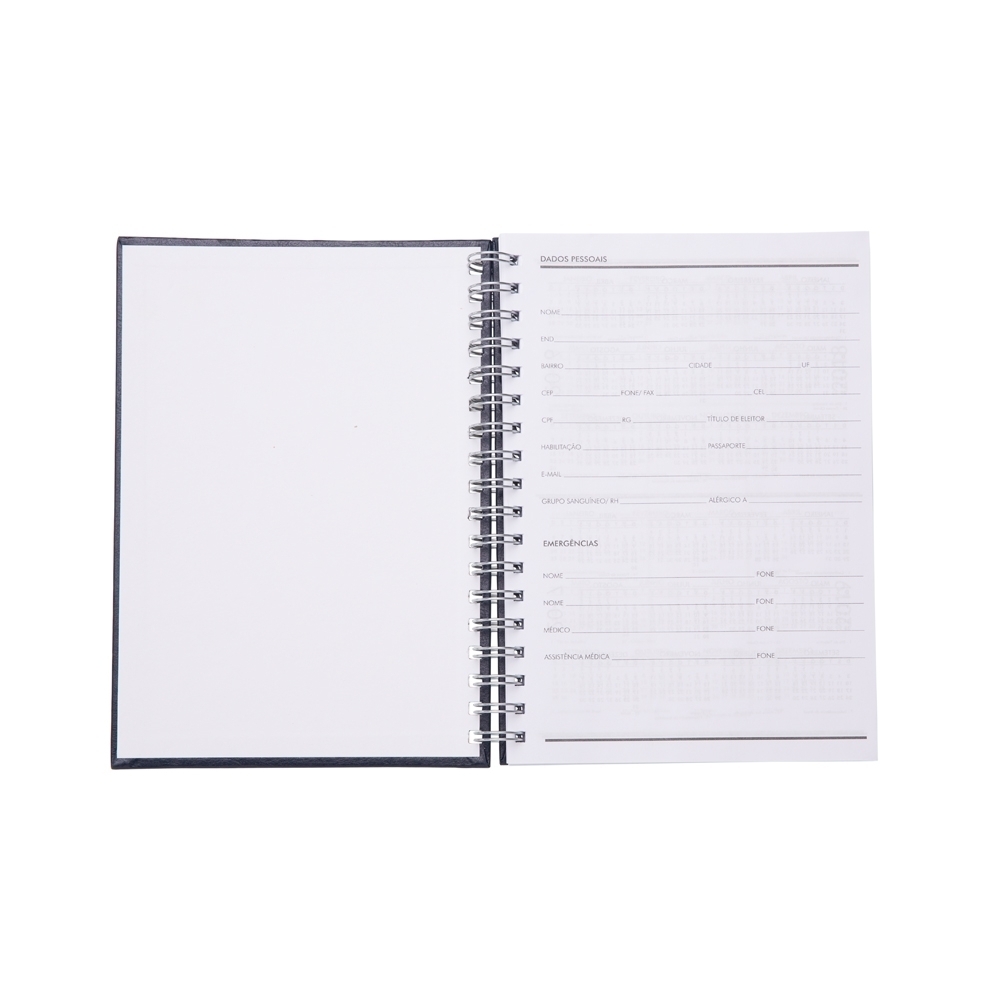 Caderno de couro sintético com pauta 24x18 - 5