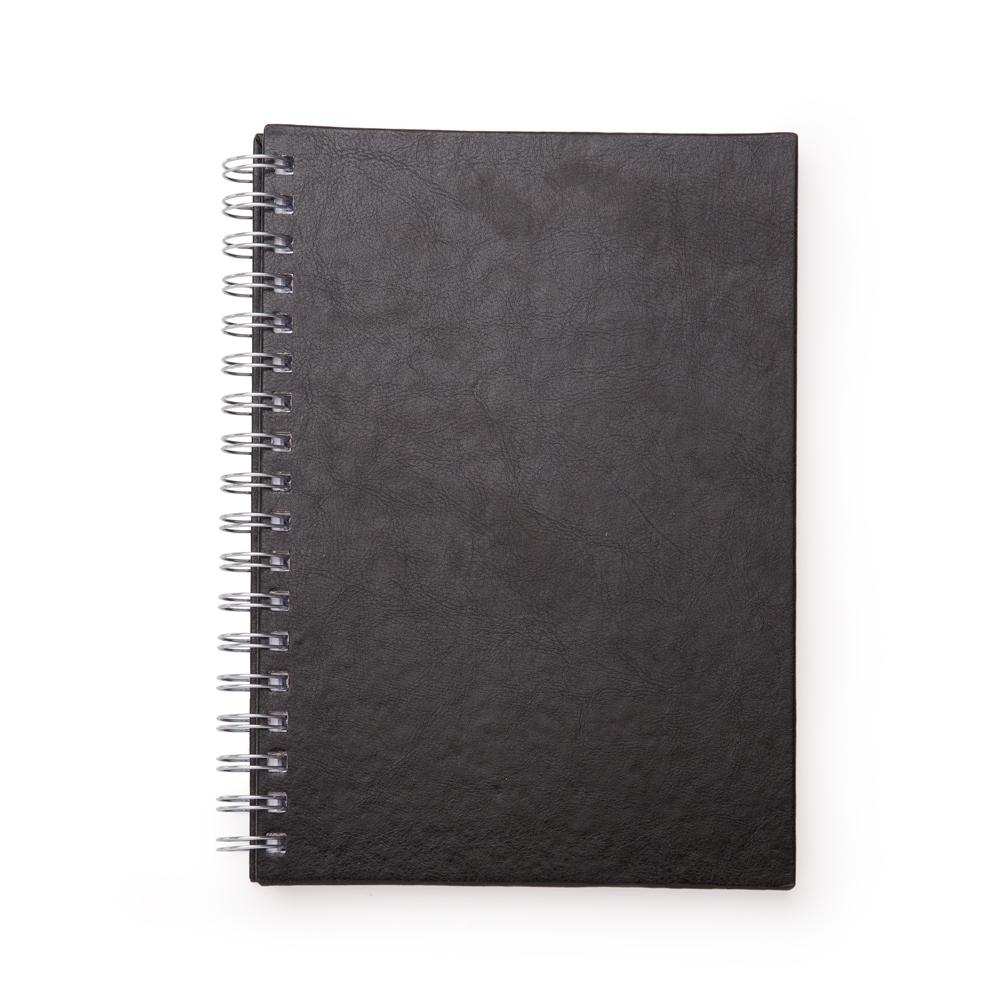 Caderno de couro sintético com pauta 24x18 - 2