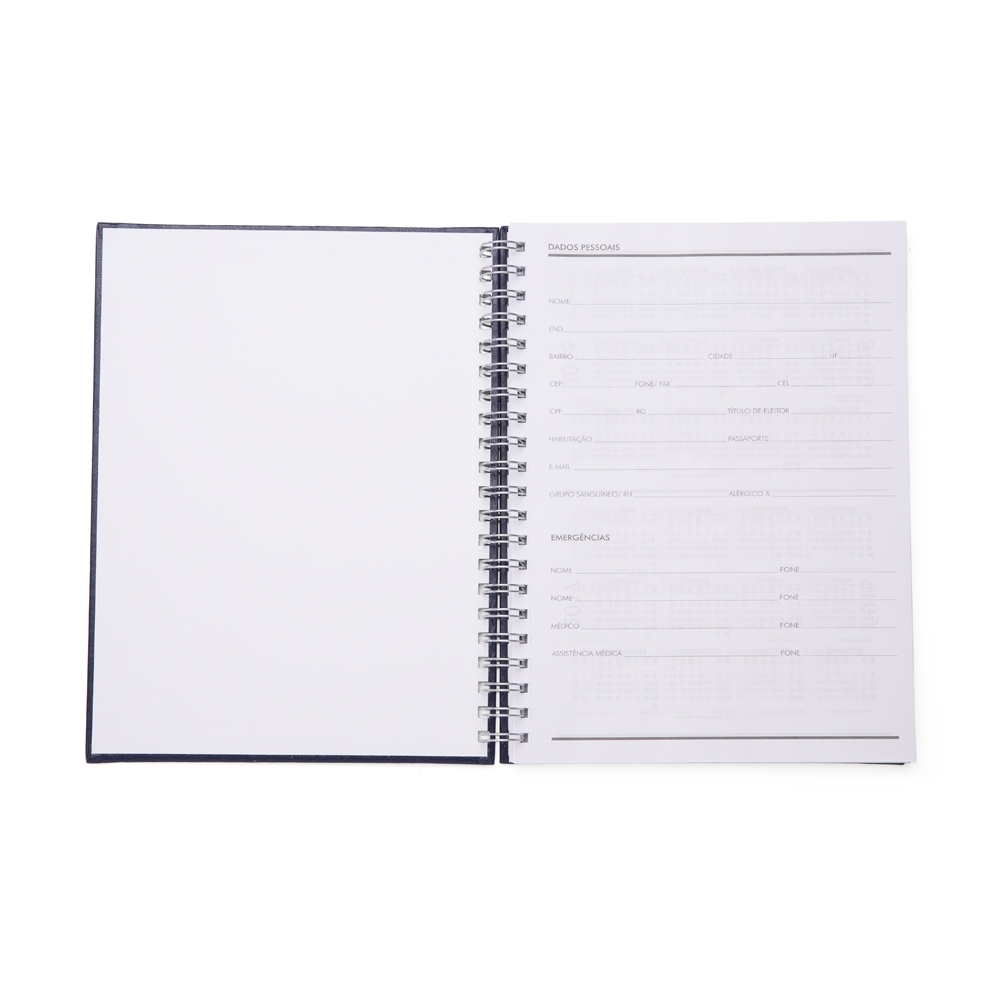 Caderno de couro sintético com pautas 28x22 - 4