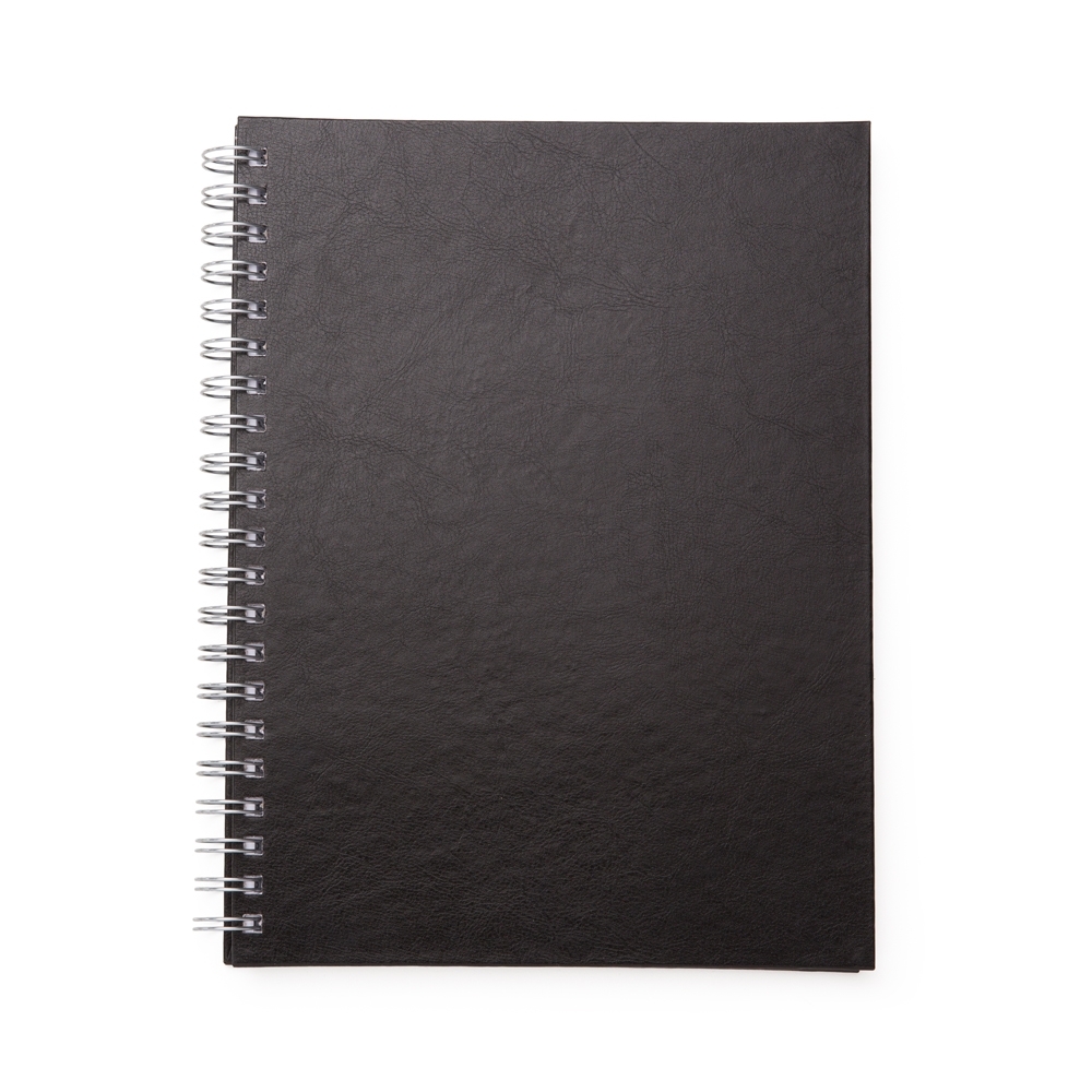 Caderno de couro sintético com pautas 28x22 - 3