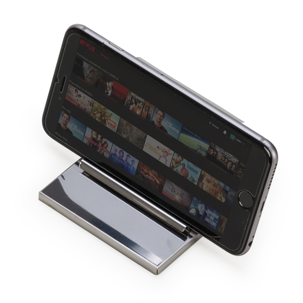 Porta celular inox espelhado - 3