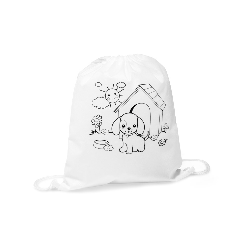 Sacola tipo mochila para colorir - 3