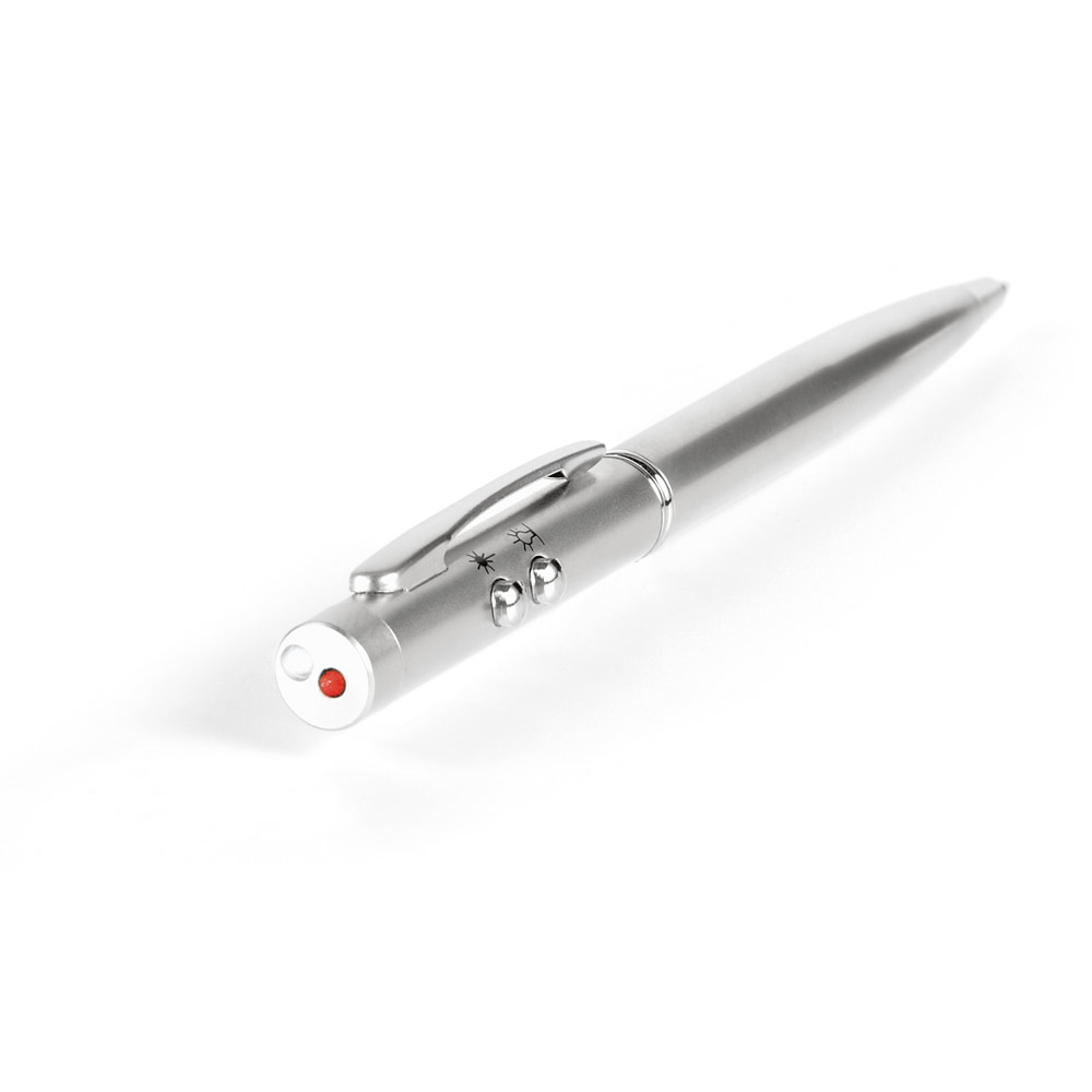 Esferográfica metal com ponteira laser - 2