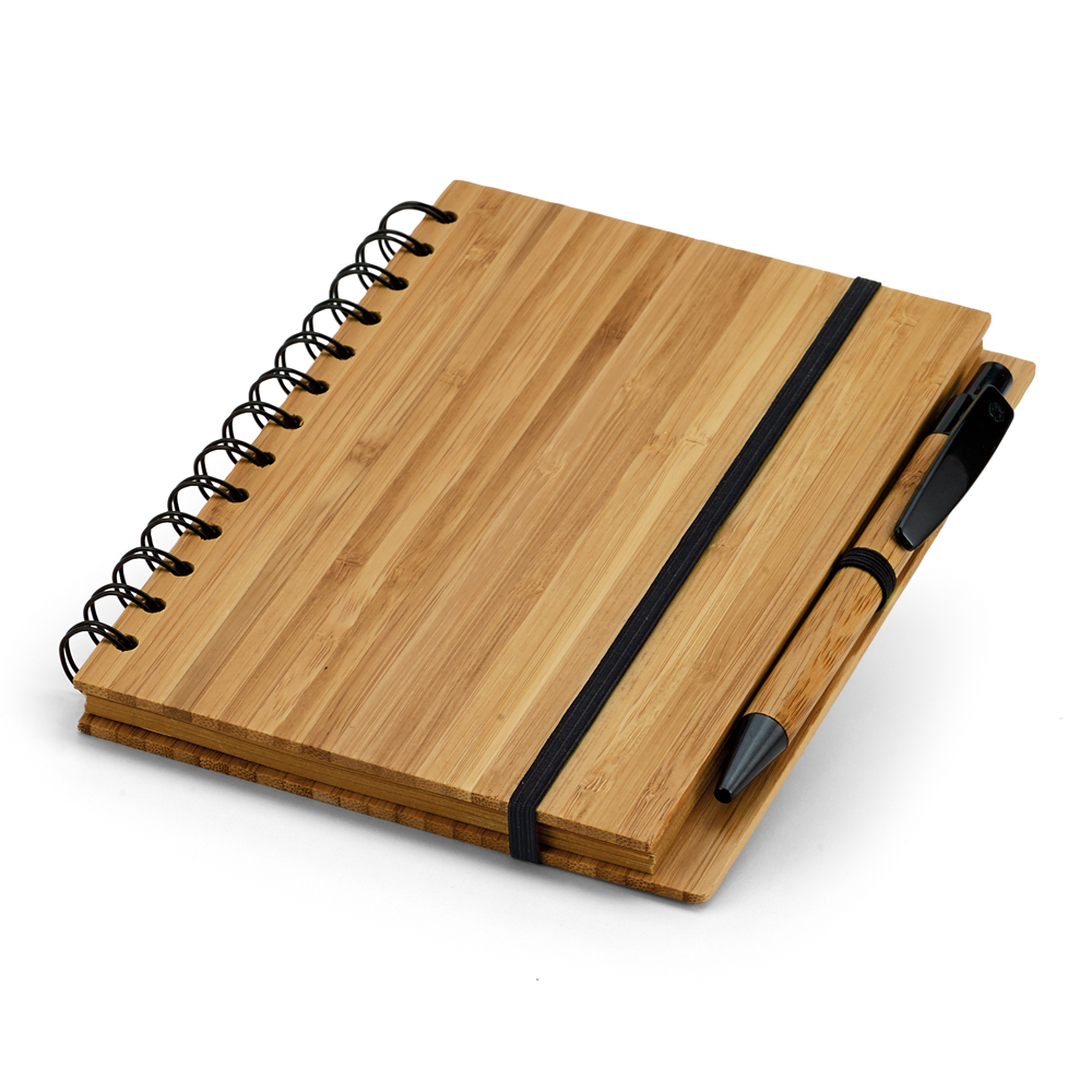 Caderno de bambu com pauta 18x13 - 2