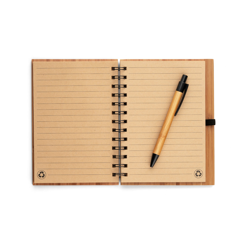 Caderno de bambu com pauta 18x13 - 3