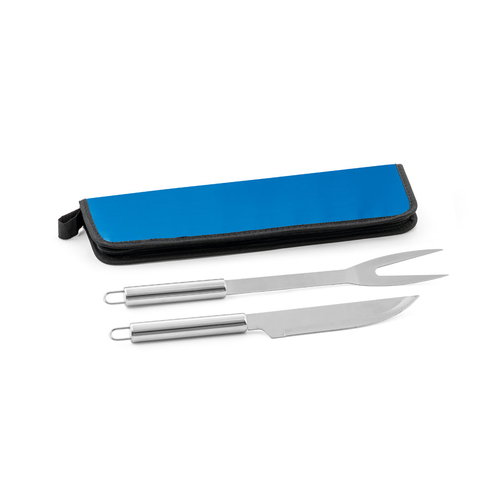 Kit churrasco em estojo em 210d - 2