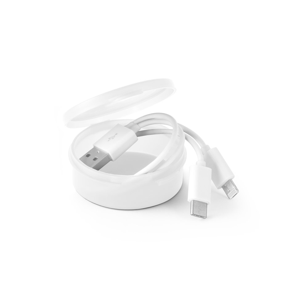 Cabo usb com conector 3 em 1 - 2