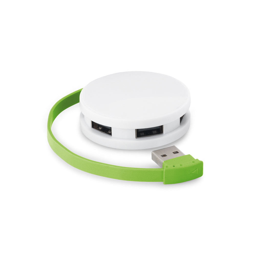 Hub usb 2.0 em abs com 4 portas - 5