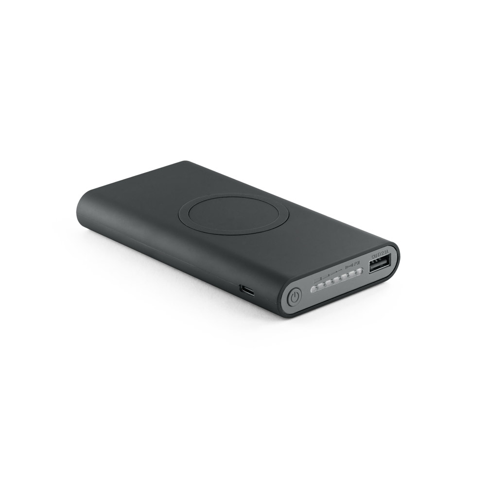Bateria portátil wireless em abs 10.000 mah - 2