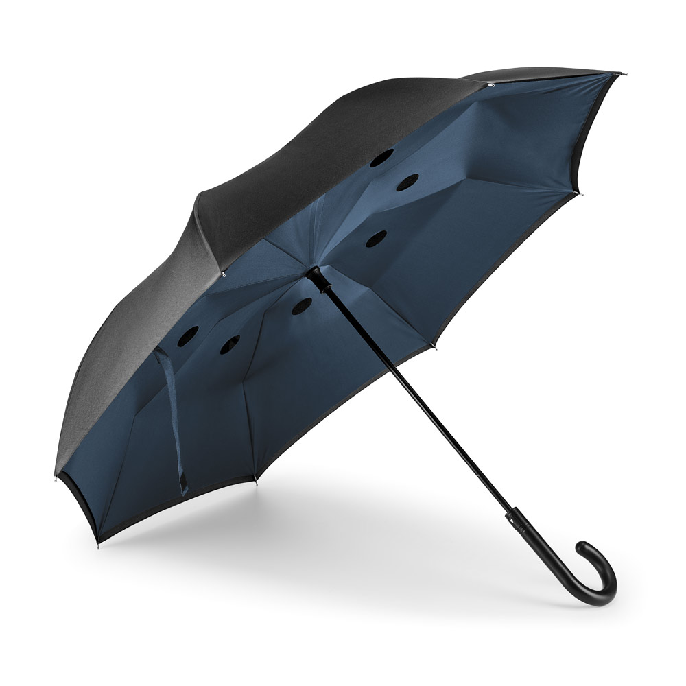Guarda-chuva reversível em pongee 190t com fecho automático - 3