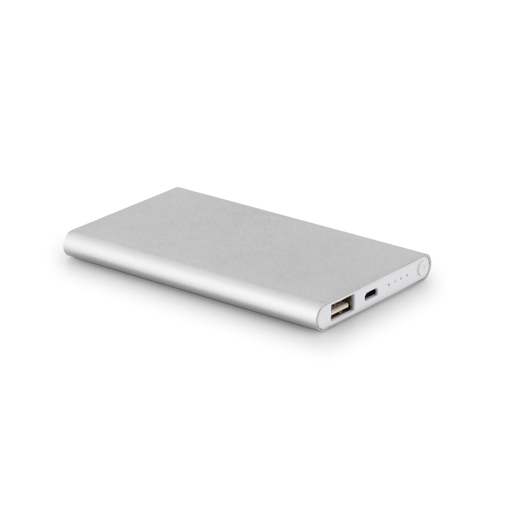Bateria portátil slim em alumínio 4.000 mah - 6