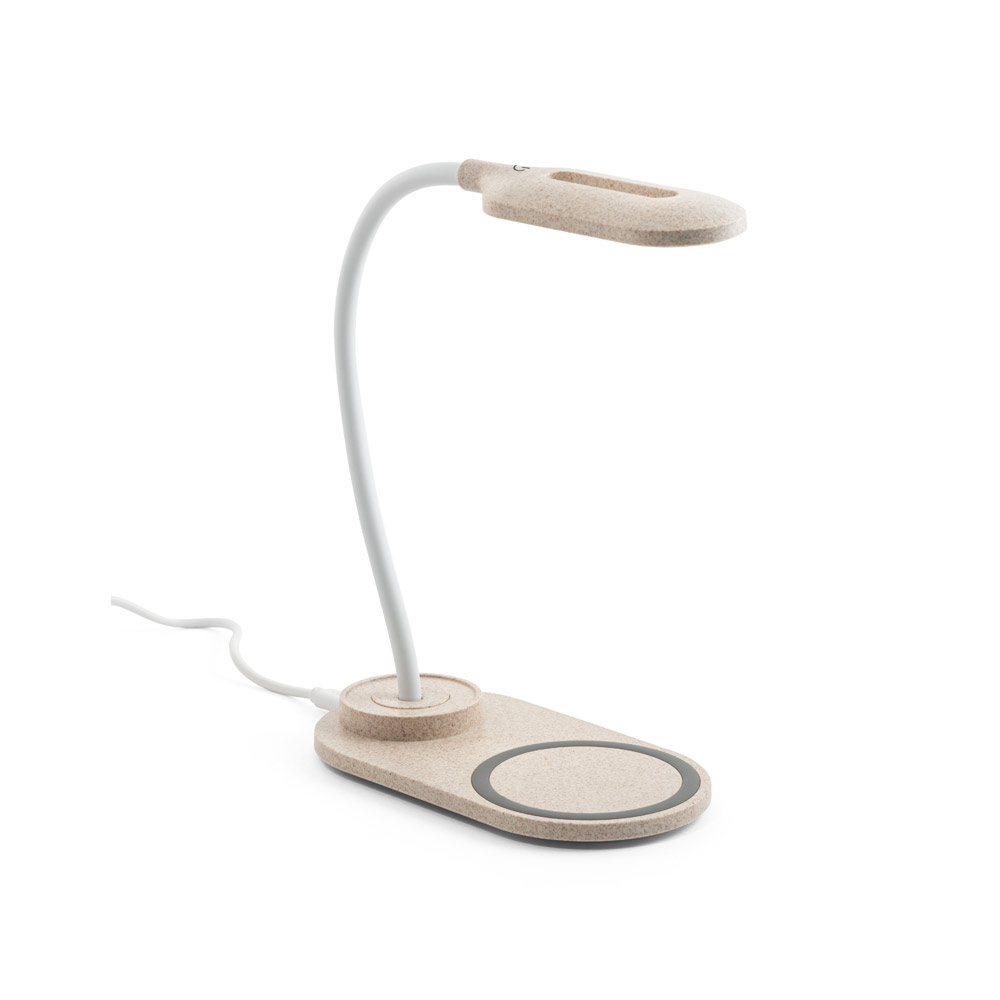 Luminária com  carregador wireless em fibra trigo - 2