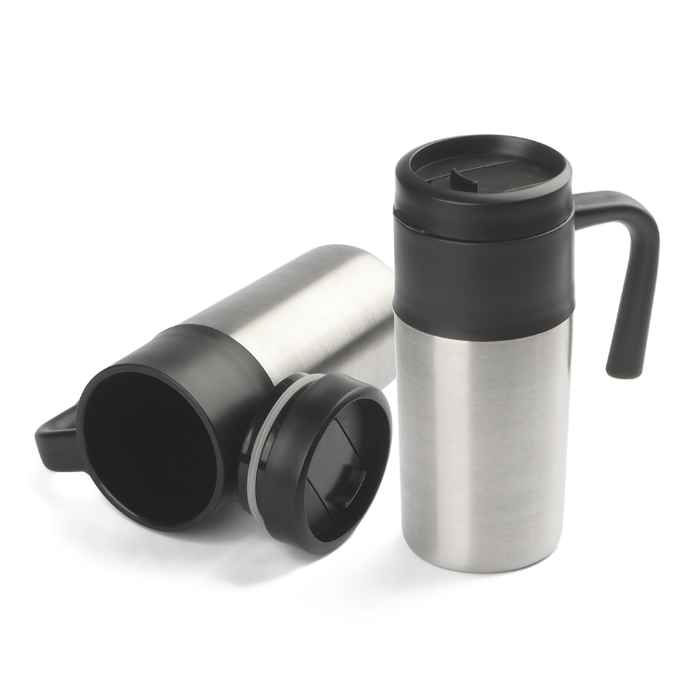 CANECA TÉRMICA EM AÇO INOX 350ML - 1