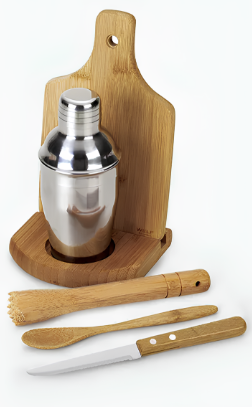 Kit para caipirinha em bambun 8 peças - 2
