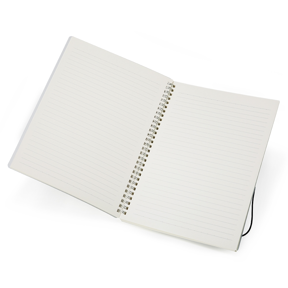 Caderno plástico com pauta 26x19 - 2