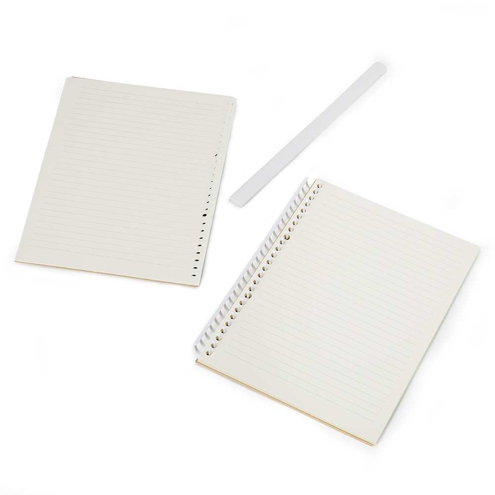 Caderno b5 kraft com pauta 26x19 - 2