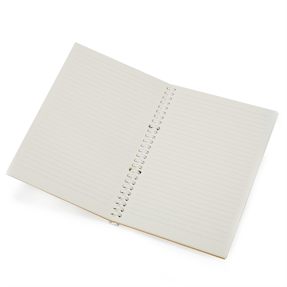Caderno b5 kraft com pauta 26x19 - 3