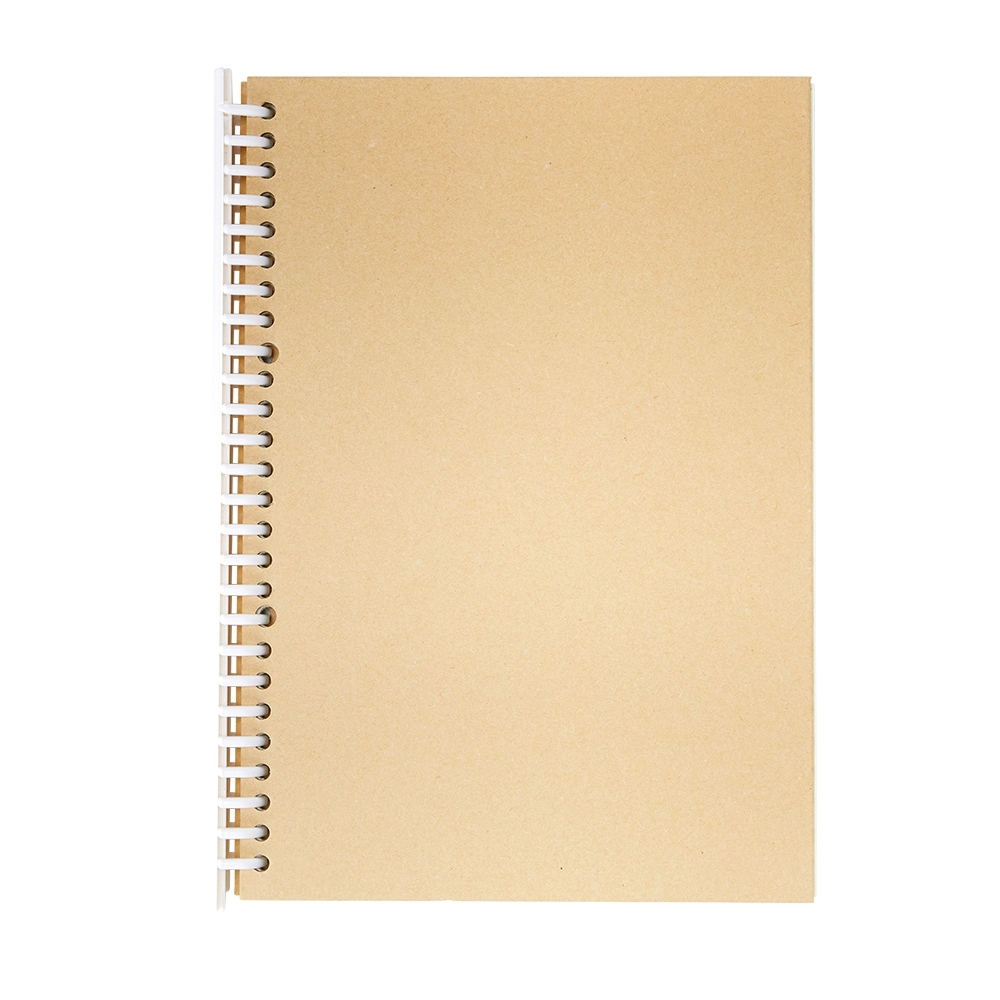 Caderno b5 kraft com pauta 26x19 - 4