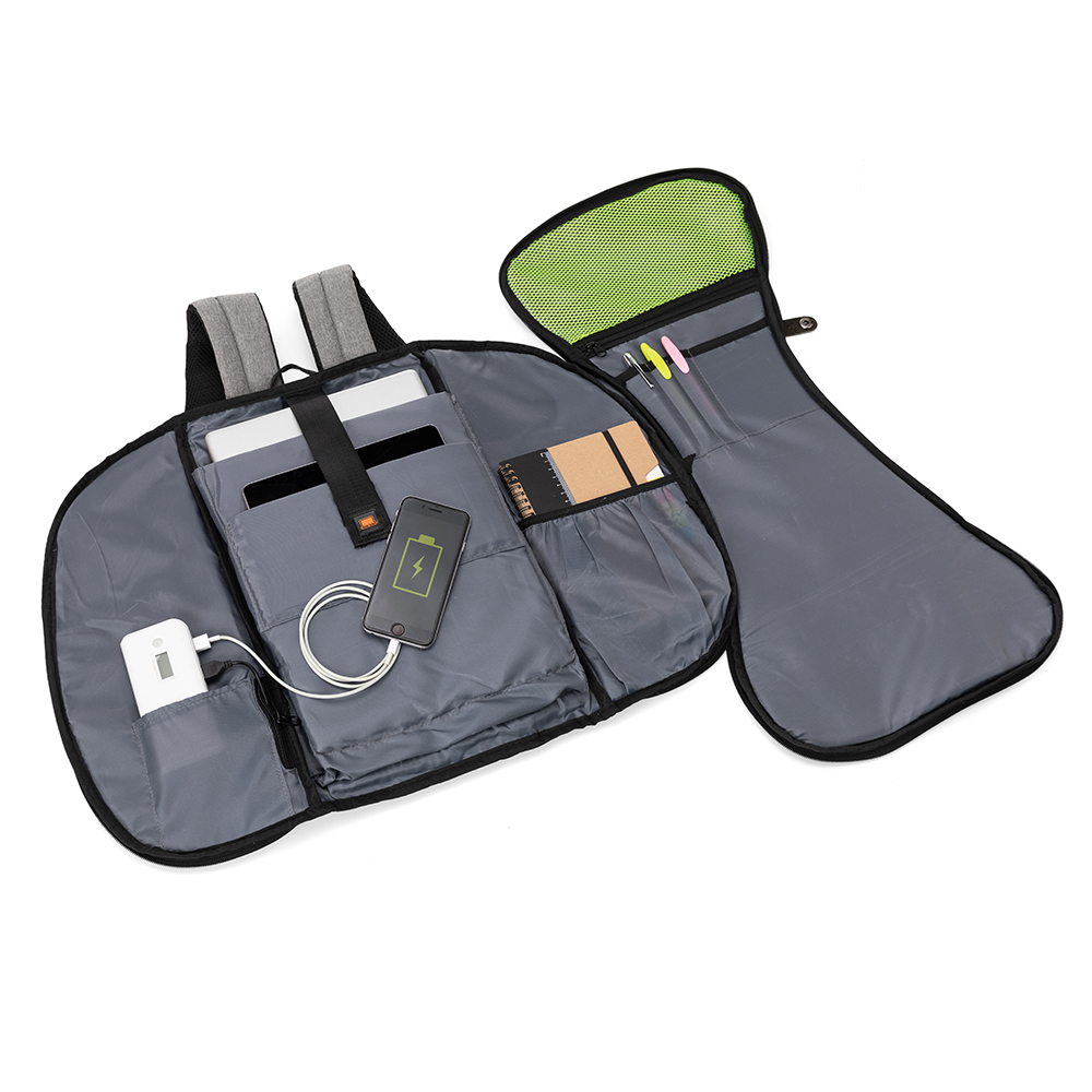Mochila pasta para notebook em poliéster - 5