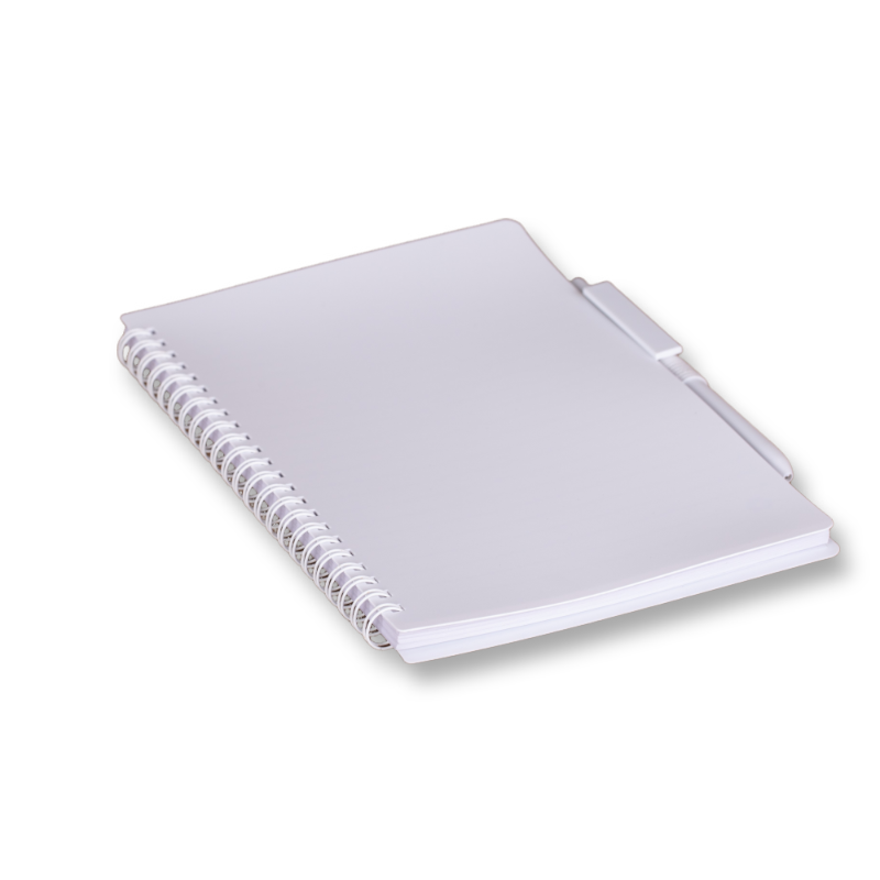 Caderno capa em pp com pauta e caneta 21x14 - 3