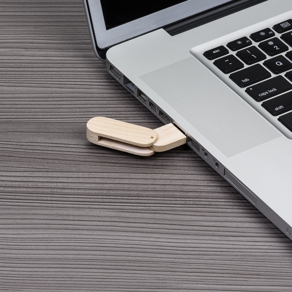 Pen drive bambu giratório - 3