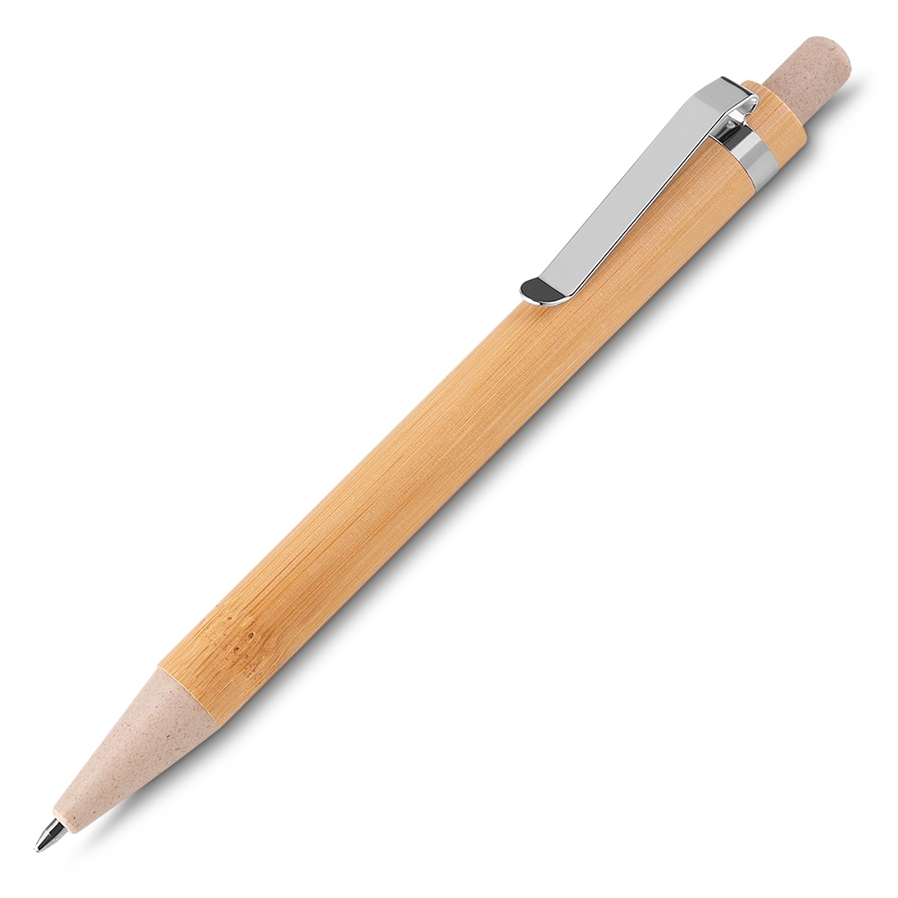 Caneta ecológica de bambu com estojo - 2