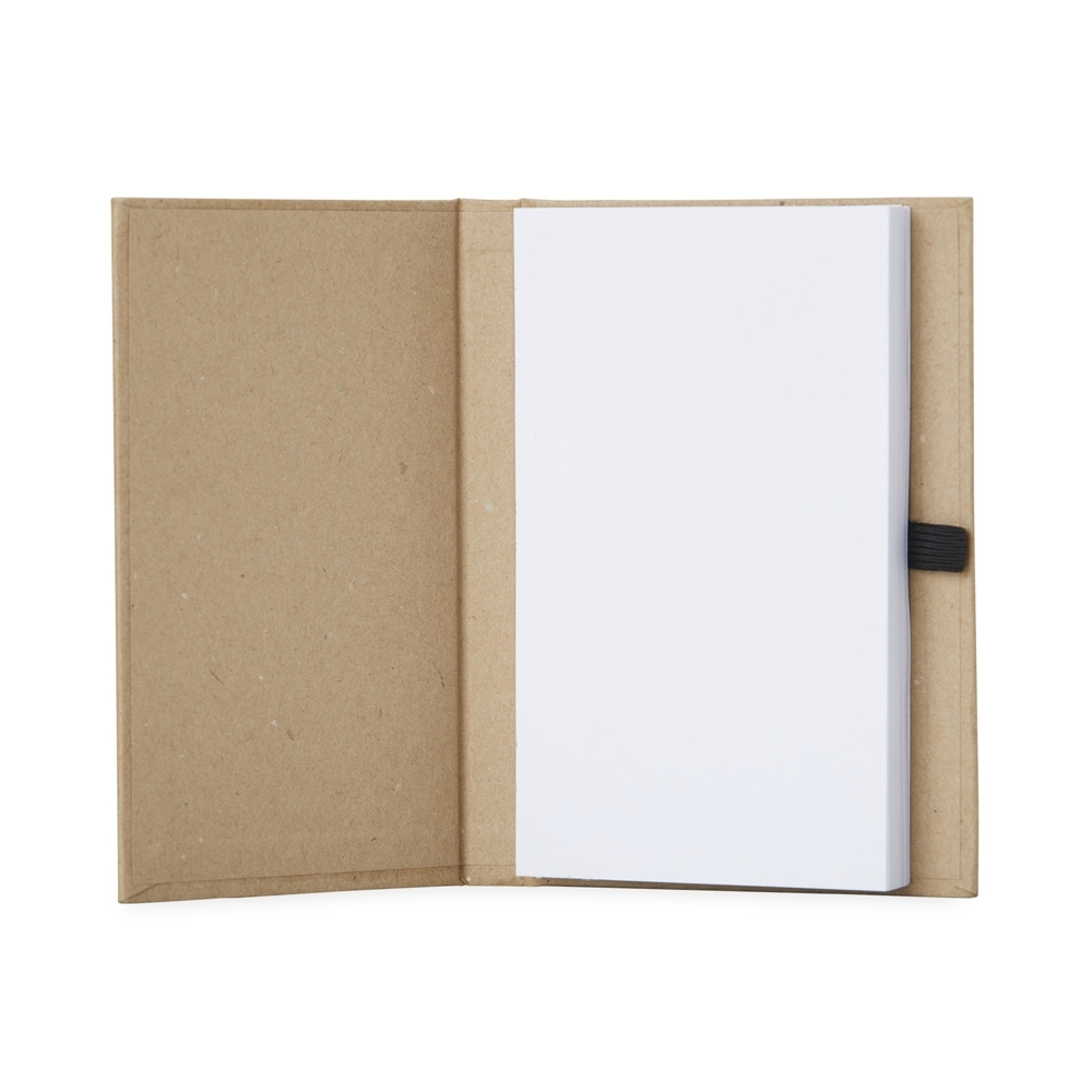 Bloco de notas em kraft com porta caneta - 2
