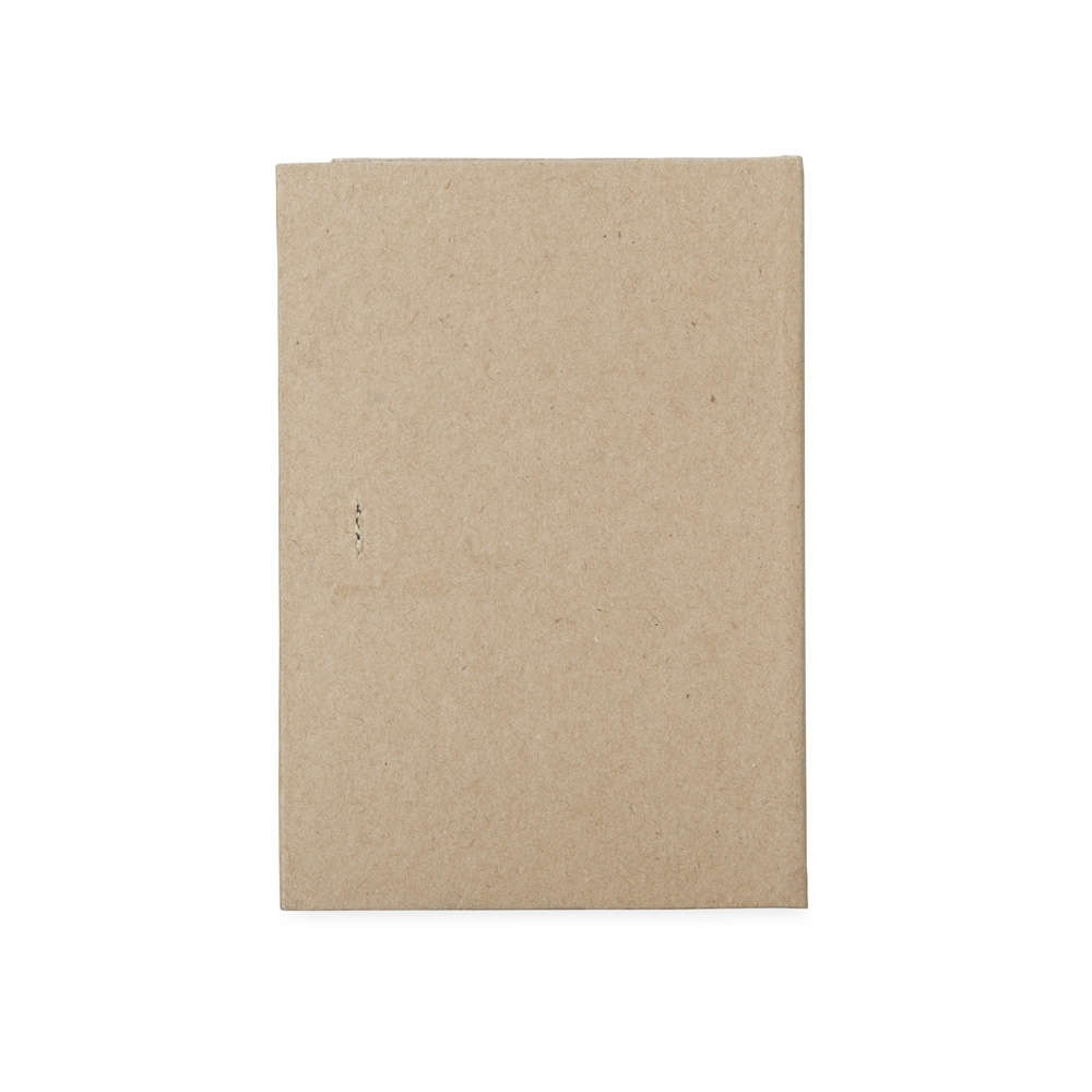 Bloco de notas em kraft com porta caneta - 3