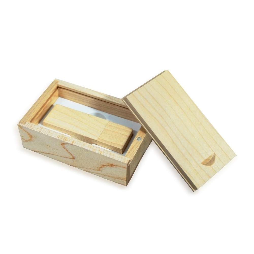 Conjunto estojo e pen drive bambu - 3