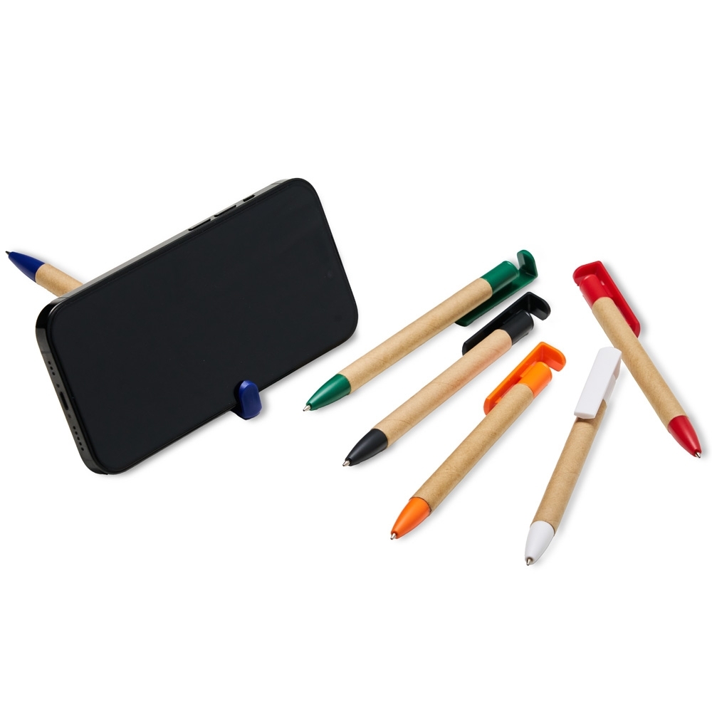 Caneta ecológica com suporte para celular - 5
