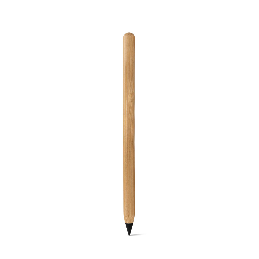 Caneta sem tinta com ponta de liga metálica em bambu - 2