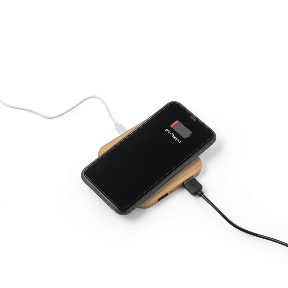 Carregador wireless em bambu 15 w - 5