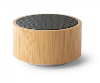 Caixa de som portátil em bambu e abs - 2