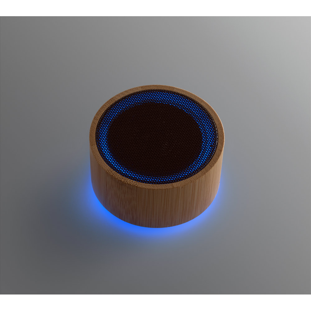 Caixa de som portátil em bambu e abs - 4