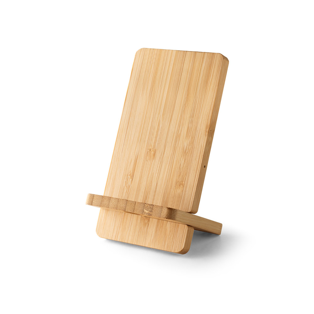 Carregador wireless em bambu 10w - 2