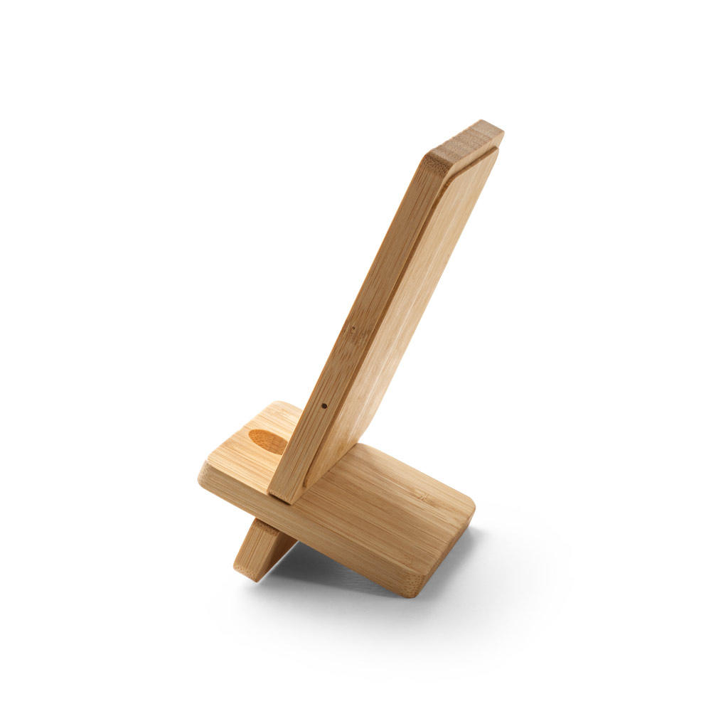 Carregador wireless em bambu 10w - 4