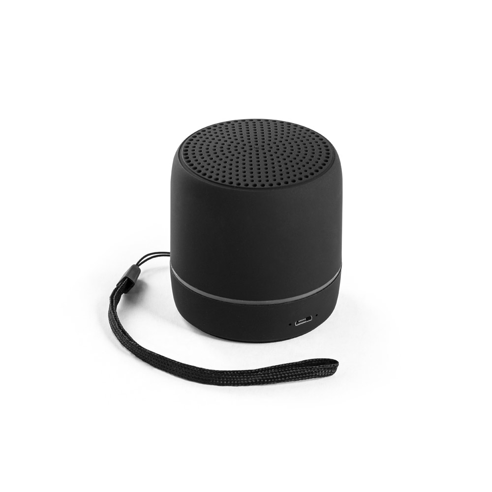 Caixa de som portátil em abs com led - 2
