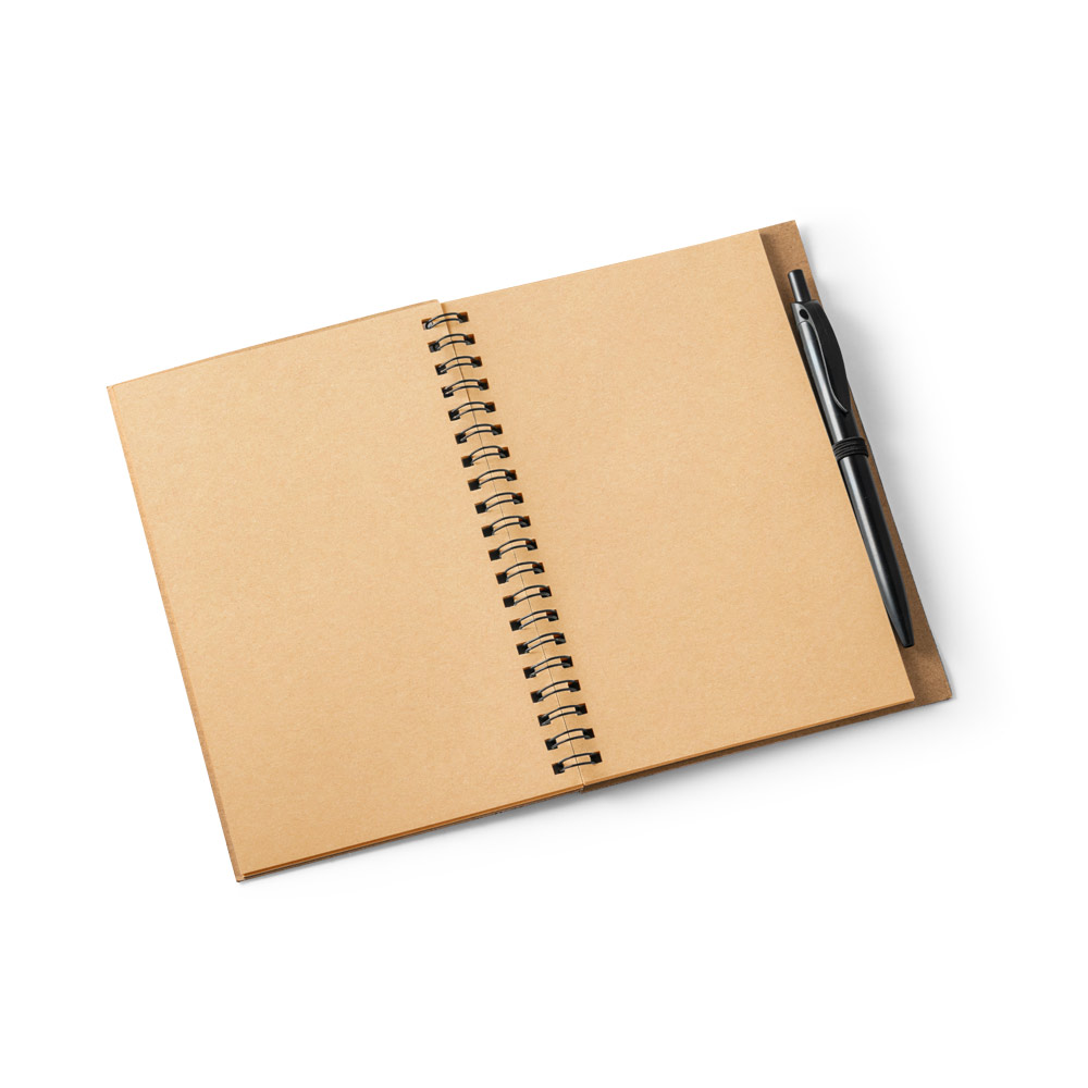 Caderno em cortiça com caneta sem pauta 17x13 - 2