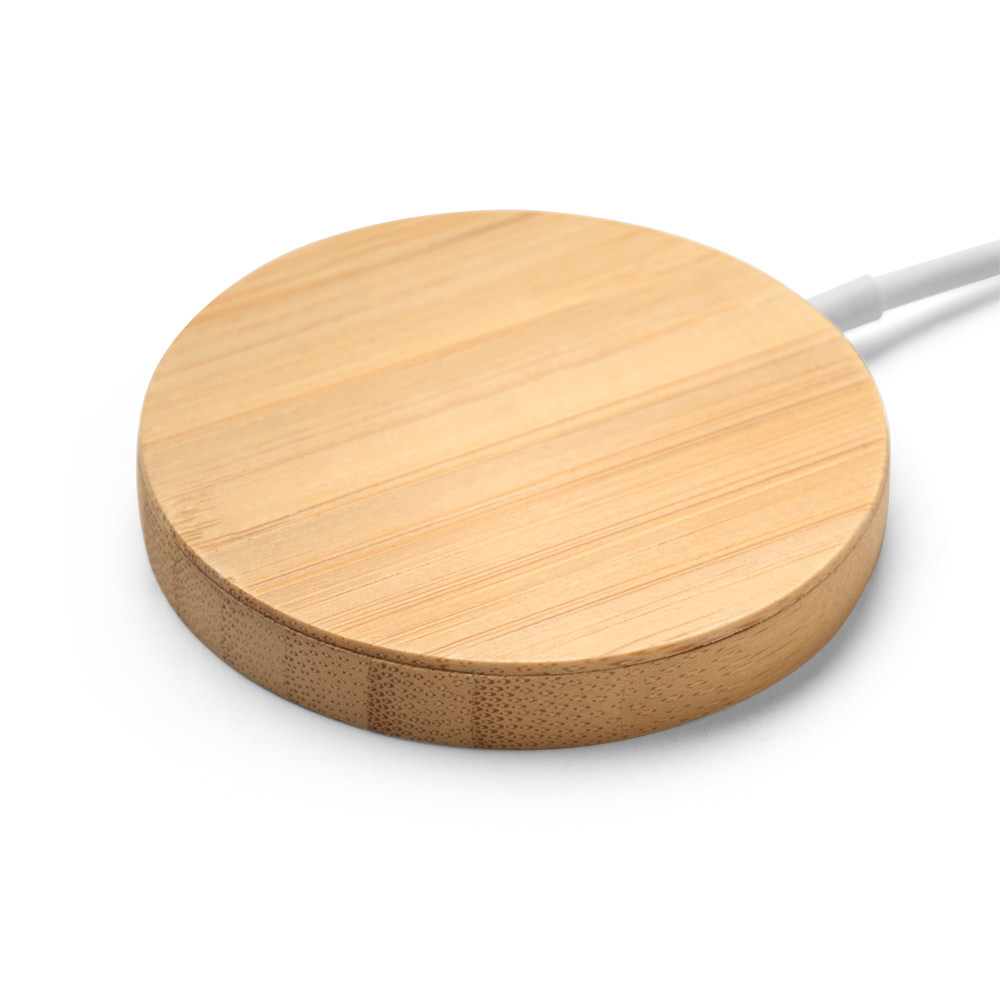 Carregador magnético wireless em bambu 15 w - 4
